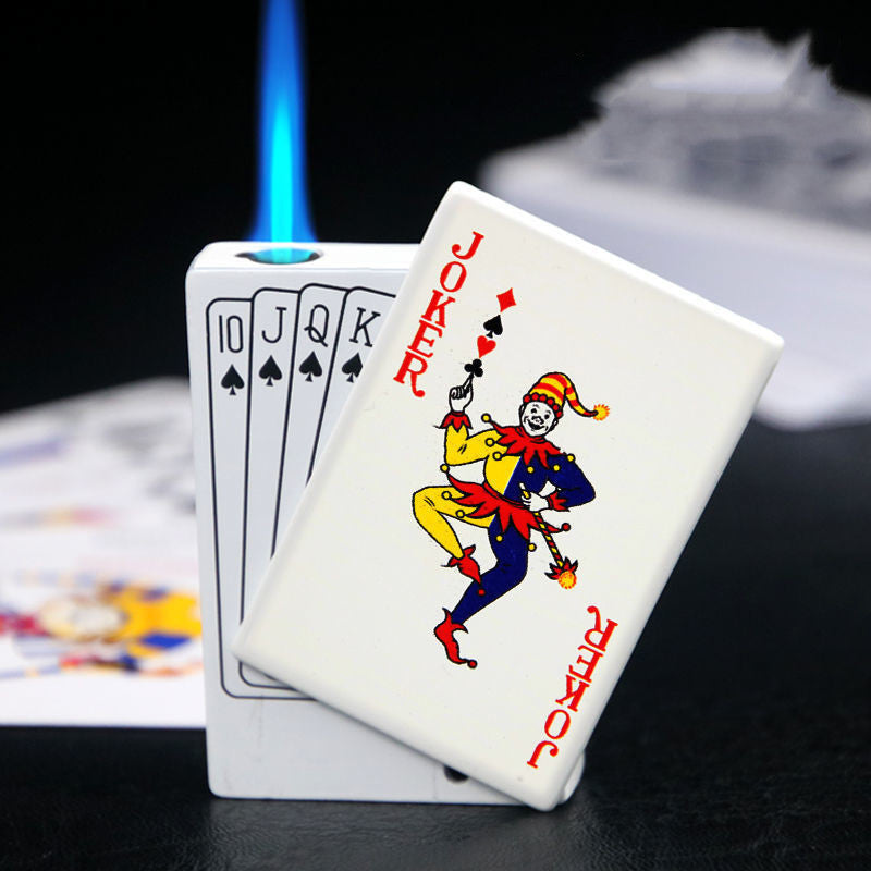 Windproof Metal Poker Card Lighter – Personalized Creative Design