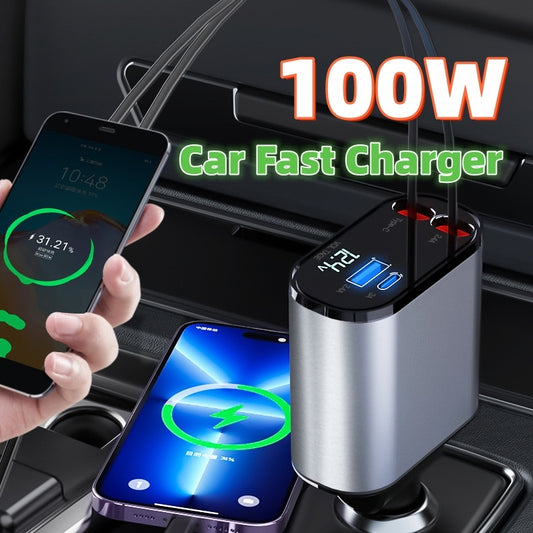 Car Charger – Fast Charging USB & Type-C Adapter for Vehicle