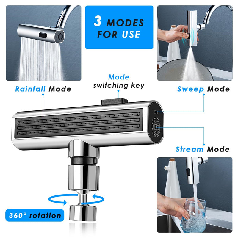 Kitchen Faucet Aerator – Splash-Proof Rotating Water Nozzle