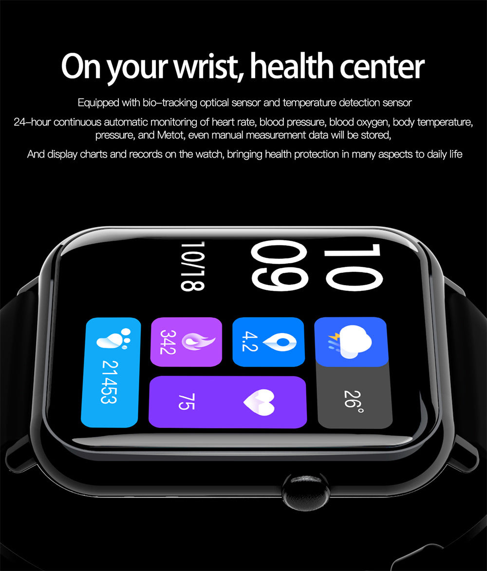 Smart Waterproof Watch – Fitness Tracker with Heart Rate, Step Counter & Sleep Monitor
