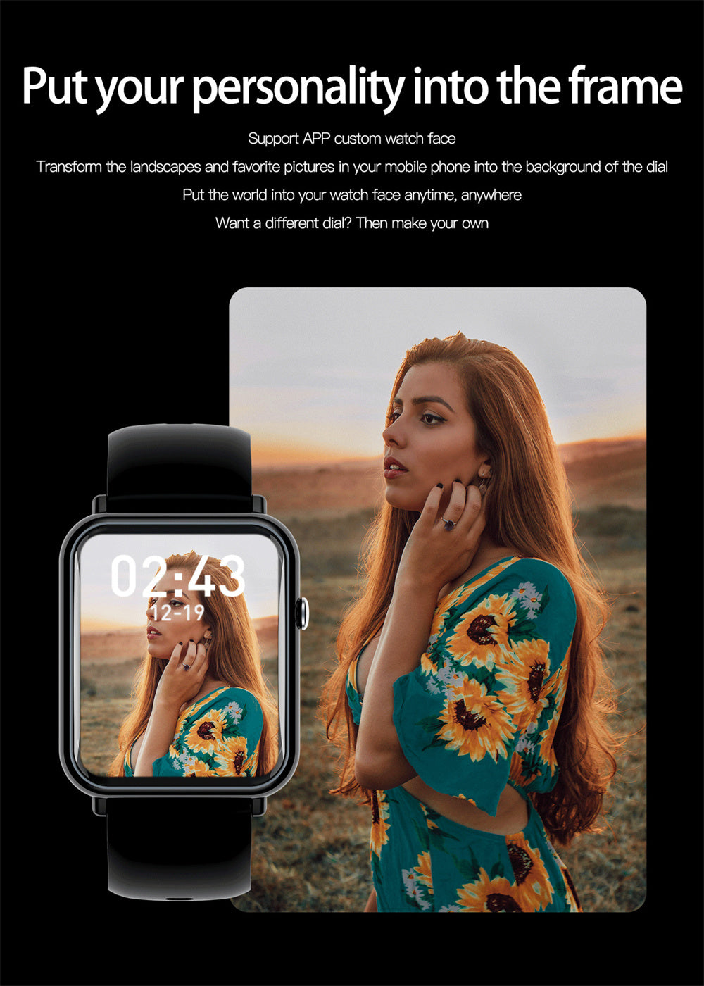 Smart Waterproof Watch – Fitness Tracker with Heart Rate, Step Counter & Sleep Monitor