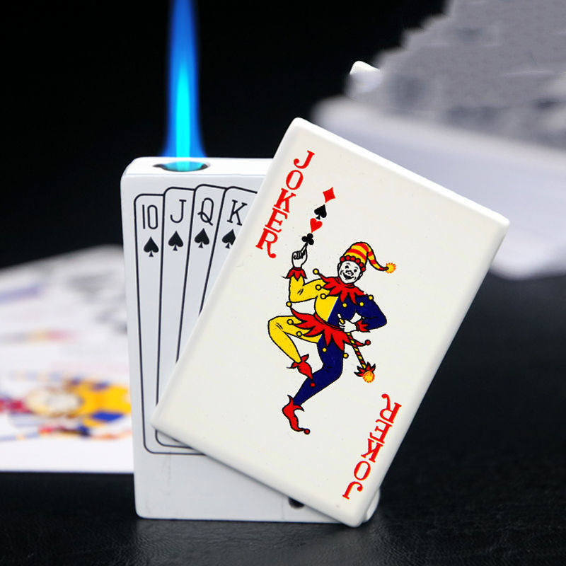 Windproof Metal Poker Card Lighter – Personalized Creative Design