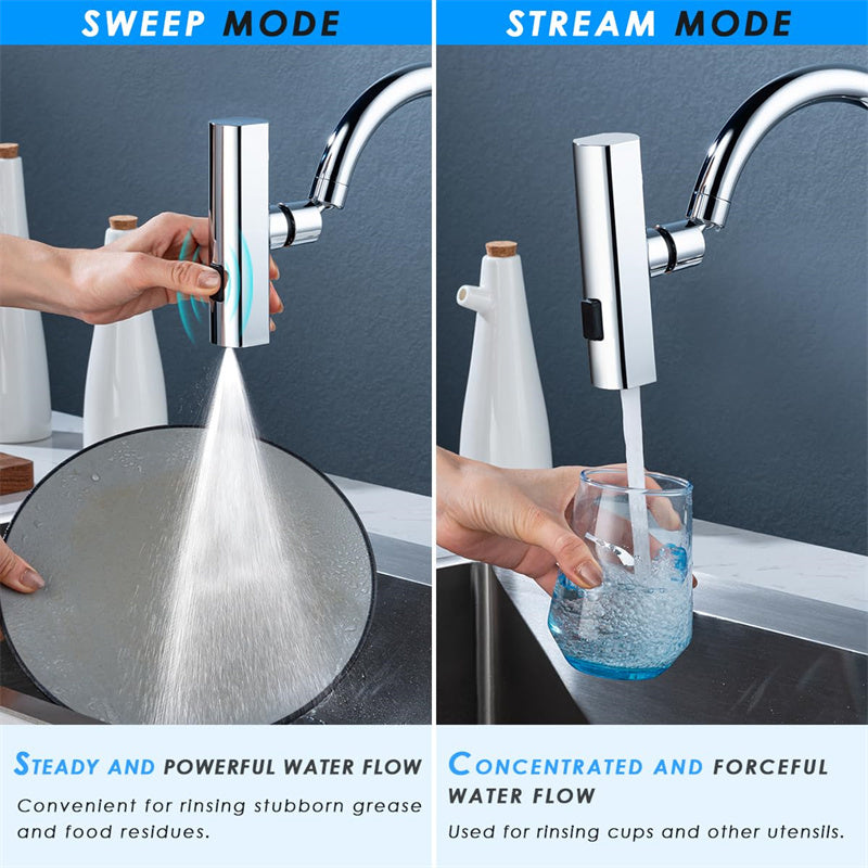 Kitchen Faucet Aerator – Splash-Proof Rotating Water Nozzle