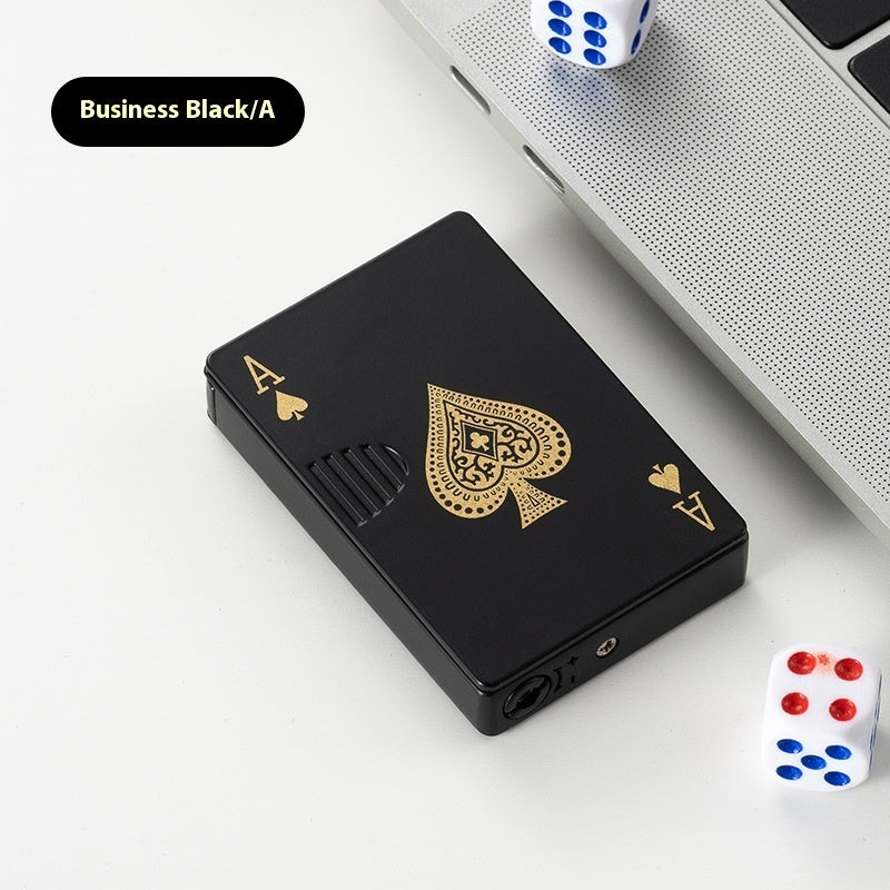 Windproof Metal Poker Card Lighter – Personalized Creative Design