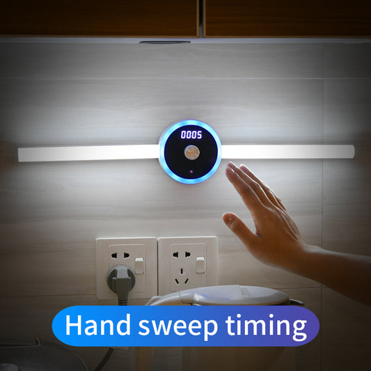 LED Cabinet Light – Motion Sensor Wardrobe Light with Clock & Timer