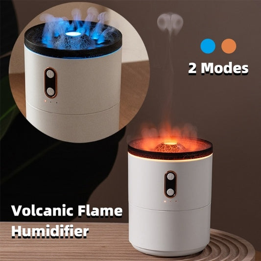 Volcanic Flame Jellyfish Aroma Diffuser – USB Portable Air Humidifier with Night Light