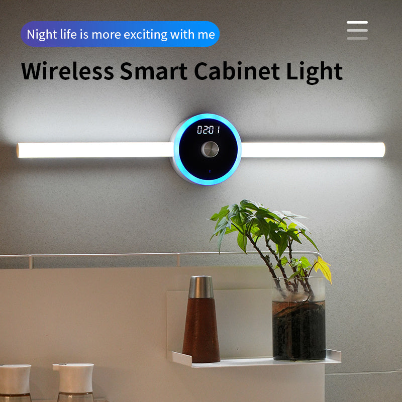 LED Cabinet Light – Motion Sensor Wardrobe Light with Clock & Timer